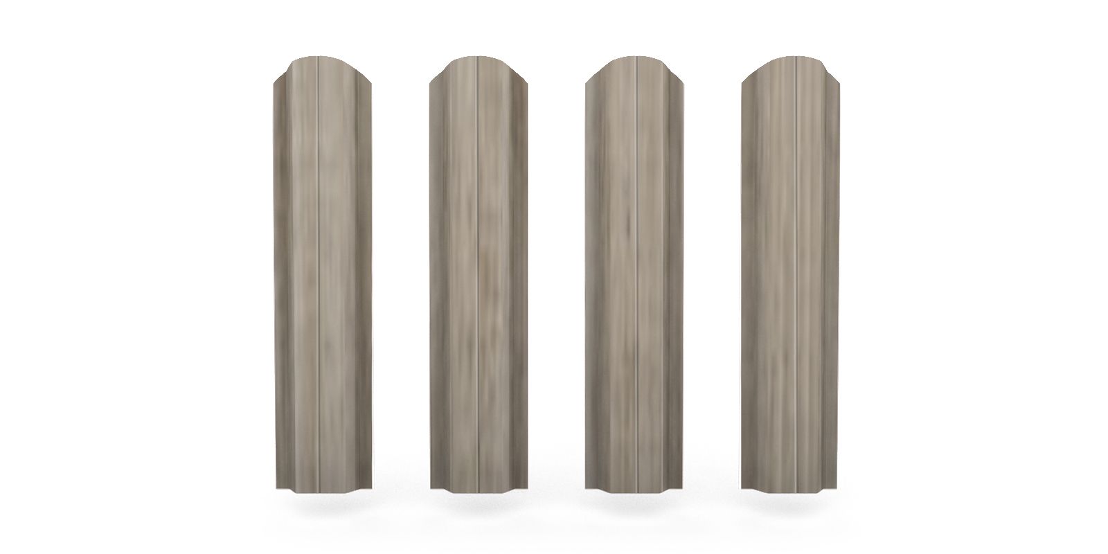 Штакетник металлический П-образный фигурный, цвет беленый дуб, длина 2 м, двусторонняя окраска ПрофЛайн, купить Штакетник металлический П-образный фигурный, цвет беленый дуб, длина 2 м, двусторонняя окраска в ПрофЛайн