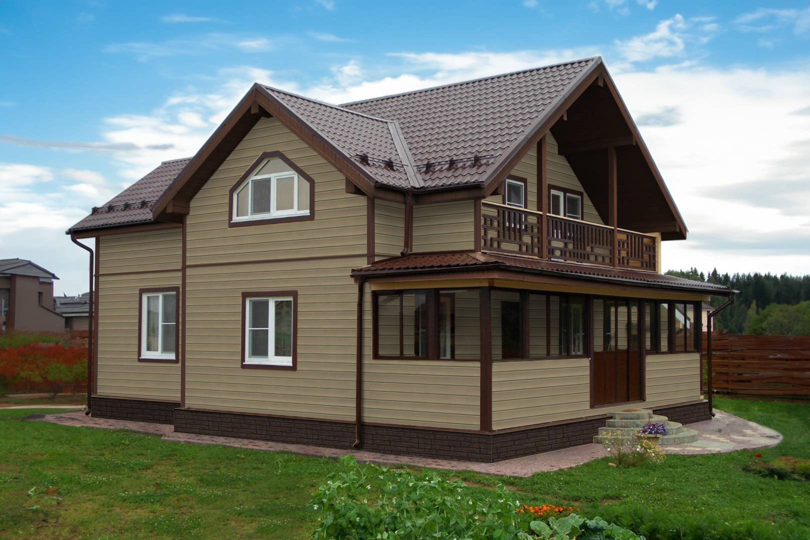 Сайдинг Натурал-брус Tundra кедр (3,0м) ПрофЛайн, купить Сайдинг Натурал-брус Tundra кедр (3,0м) в ПрофЛайн