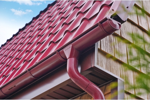 Металлочерепица "Кредо" ("Kredo") v01 0,5 Satin RAL 3005 красное вино ПрофЛайн, купить Металлочерепица "Кредо" ("Kredo") v01 0,5 Satin RAL 3005 красное вино в ПрофЛайн