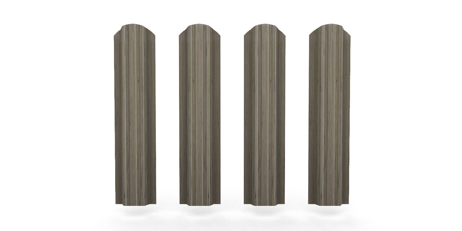 Штакетник металлический прямоугольный фигурный, цвет античный дуб, длина 2 м, двусторонняя окраска ПрофЛайн, купить Штакетник металлический прямоугольный фигурный, цвет античный дуб, длина 2 м, двусторонняя окраска в ПрофЛайн