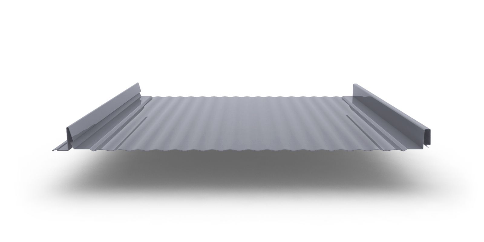 Кликфальц Pro Gofr с покрытием Полиэстер, толщина 0,45 мм, цвет RAL 9006 ПрофЛайн, купить Кликфальц Pro Gofr с покрытием Полиэстер, толщина 0,45 мм, цвет RAL 9006 в ПрофЛайн