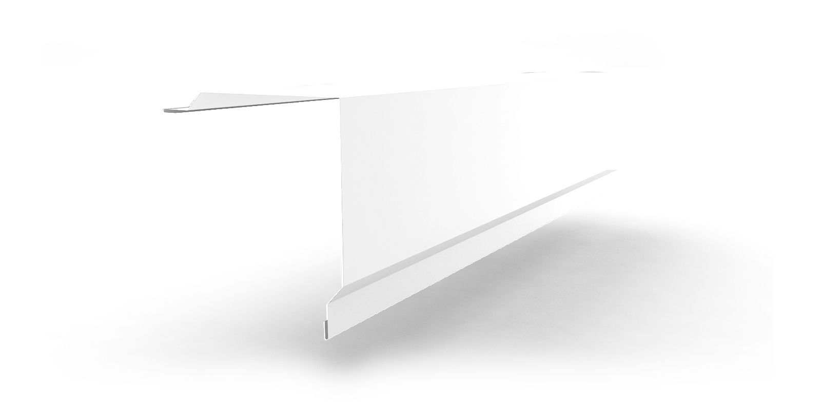 Планка угла наружного для сэндвич-панелей с покрытием PVDF, цвет RAL 9003 ПрофЛайн, купить Планка угла наружного для сэндвич-панелей с покрытием PVDF, цвет RAL 9003 в ПрофЛайн