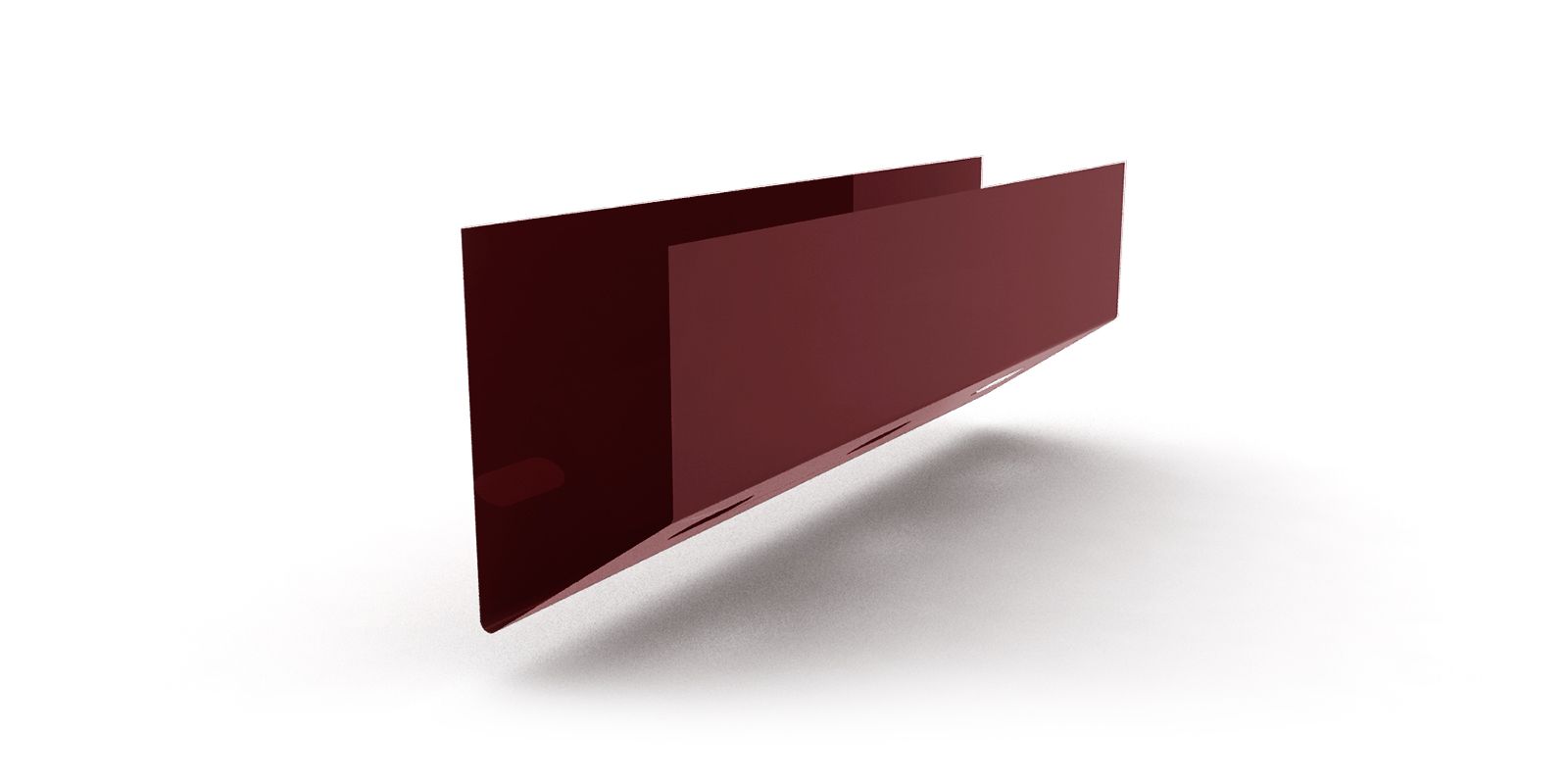 Планка нижняя кассетная с покрытием PVDF, толщина 0,50 мм, цвет RAL 3009 ПрофЛайн, купить Планка нижняя кассетная с покрытием PVDF, толщина 0,50 мм, цвет RAL 3009 в ПрофЛайн