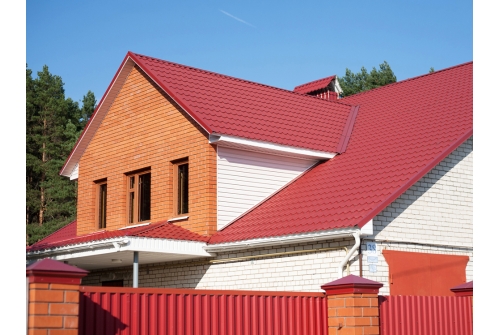 Металлочерепица Классик ("Classic") v01 0,5 Satin RAL 3011 коричнево-красный ПрофЛайн, купить Металлочерепица Классик ("Classic") v01 0,5 Satin RAL 3011 коричнево-красный в ПрофЛайн