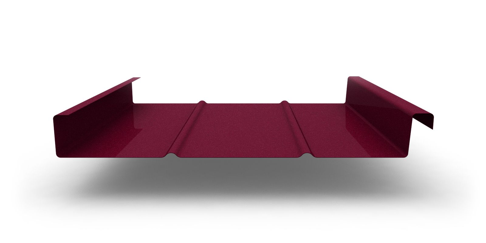 Двойной стоячий фальц Line с покрытием Velur®, толщина 0,50 мм, цвет RAL 3005 ПрофЛайн, купить Двойной стоячий фальц Line с покрытием Velur®, толщина 0,50 мм, цвет RAL 3005 в ПрофЛайн