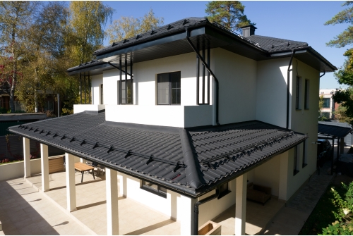 Металлочерепица "Кредо" ("Kredo") v01 0,5 Drap RAL 9005 черный ПрофЛайн, купить Металлочерепица "Кредо" ("Kredo") v01 0,5 Drap RAL 9005 черный в ПрофЛайн