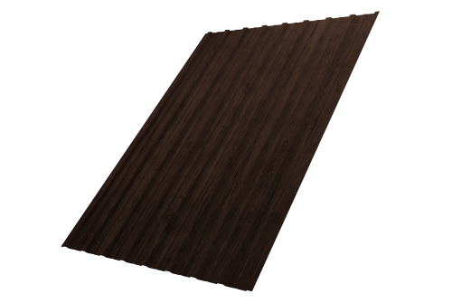 Профнастил С10A Grand Line 0,45 Print Premium с пленкой Antique Wood TwinColor Профлайн