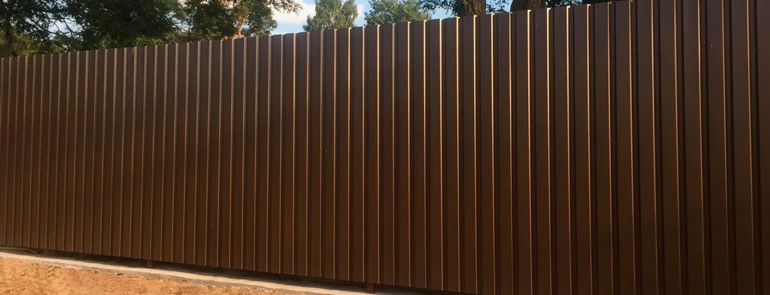 Профнастил Металл Профиль С-8 0,7 Полиэстер RAL 8017 Коричневый шоколад | B Профлайн