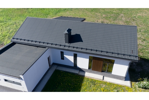 Металлочерепица Классик ("Classic") v01 0,5 Satin Matt TX RAL 7024 мокрый асфальт ПрофЛайн, купить Металлочерепица Классик ("Classic") v01 0,5 Satin Matt TX RAL 7024 мокрый асфальт в ПрофЛайн