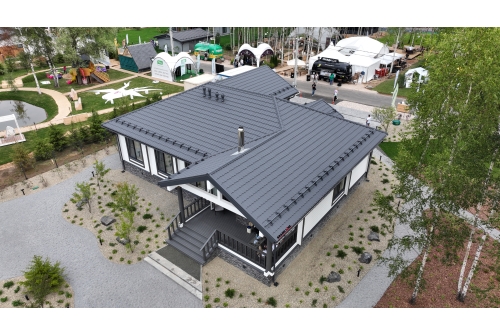 Металлочерепица Классик ("Classic") v02 0,5 Satin Matt TX RAL 7024 мокрый асфальт ПрофЛайн, купить Металлочерепица Классик ("Classic") v02 0,5 Satin Matt TX RAL 7024 мокрый асфальт в ПрофЛайн