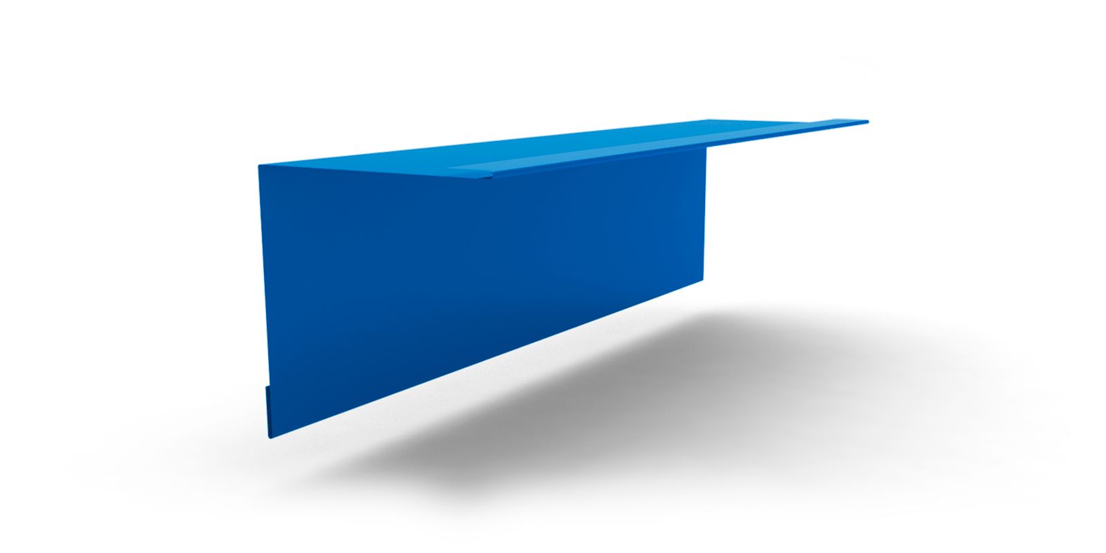 Планка примыкания стены к кровле для сэндвич-панелей с покрытием Полиэстер, цвет RAL 5015 ПрофЛайн, купить Планка примыкания стены к кровле для сэндвич-панелей с покрытием Полиэстер, цвет RAL 5015 в ПрофЛайн