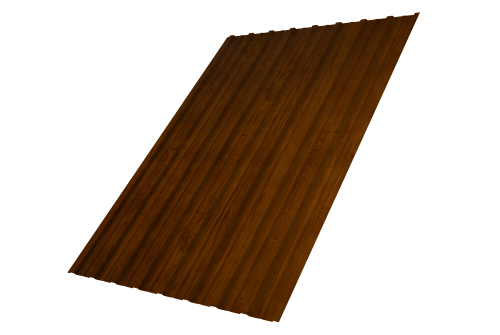 Профнастил С10A Grand Line 0,45 Print Premium Golden Wood Intense FTC Профлайн