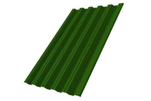 Профнастил НС35R Grand Line 0,45 PE RAL 6002 лиственно-зеленый Профлайн