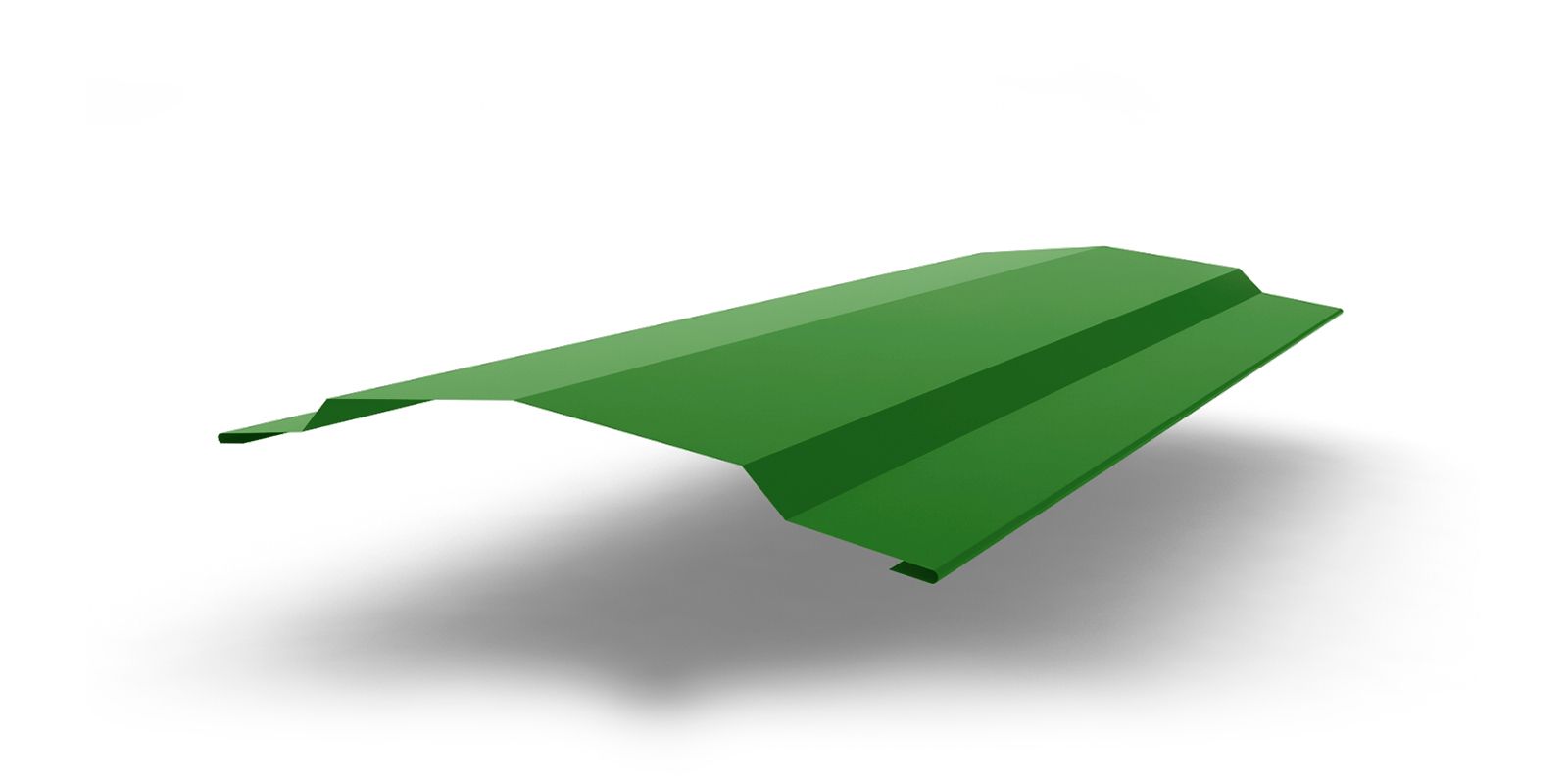 Планка конька для сэндвич-панелей с покрытием Полиэстер, цвет RAL 6002 ПрофЛайн, купить Планка конька для сэндвич-панелей с покрытием Полиэстер, цвет RAL 6002 в ПрофЛайн