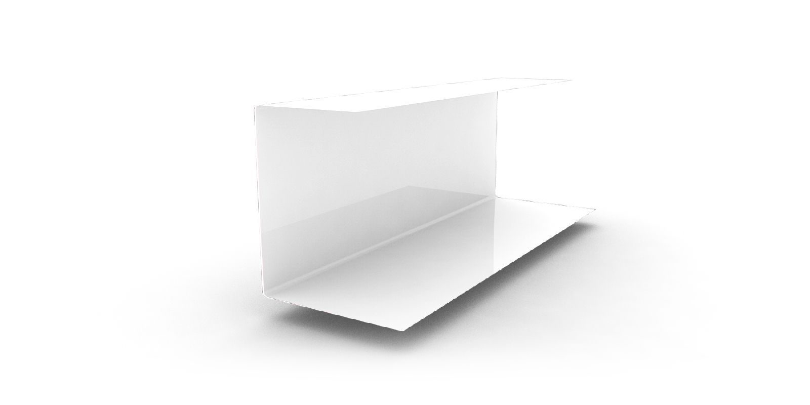 Планка (правая/левая) кассетная с покрытием Полиэстер, толщина 0,45 мм, цвет RAL 9003 ПрофЛайн, купить Планка (правая/левая) кассетная с покрытием Полиэстер, толщина 0,45 мм, цвет RAL 9003 в ПрофЛайн