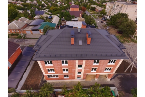 Металлочерепица "Кредо" ("Kredo") v01 0,5 Velur X RAL 7024 мокрый асфальт ПрофЛайн, купить Металлочерепица "Кредо" ("Kredo") v01 0,5 Velur X RAL 7024 мокрый асфальт в ПрофЛайн