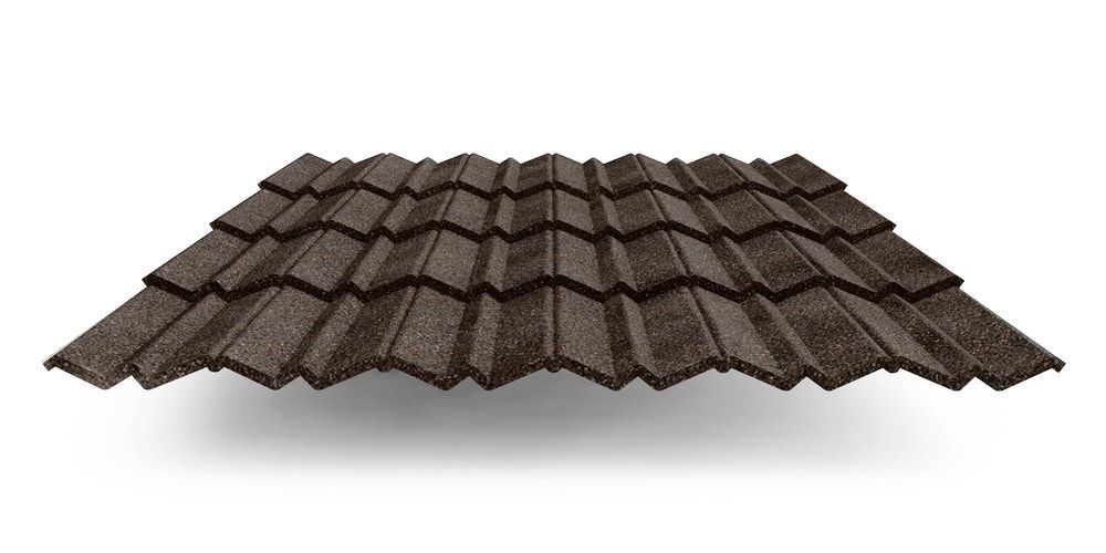 Композитная черепица Metrotile MetroClassic, цвет айрон-барк ПрофЛайн, купить Композитная черепица Metrotile MetroClassic, цвет айрон-барк в ПрофЛайн