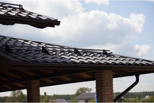 Металлочерепица "Кредо" ("Kredo") v01 0,5 Rooftop Бархат RAL 9005 черный ПрофЛайн, купить Металлочерепица "Кредо" ("Kredo") v01 0,5 Rooftop Бархат RAL 9005 черный в ПрофЛайн