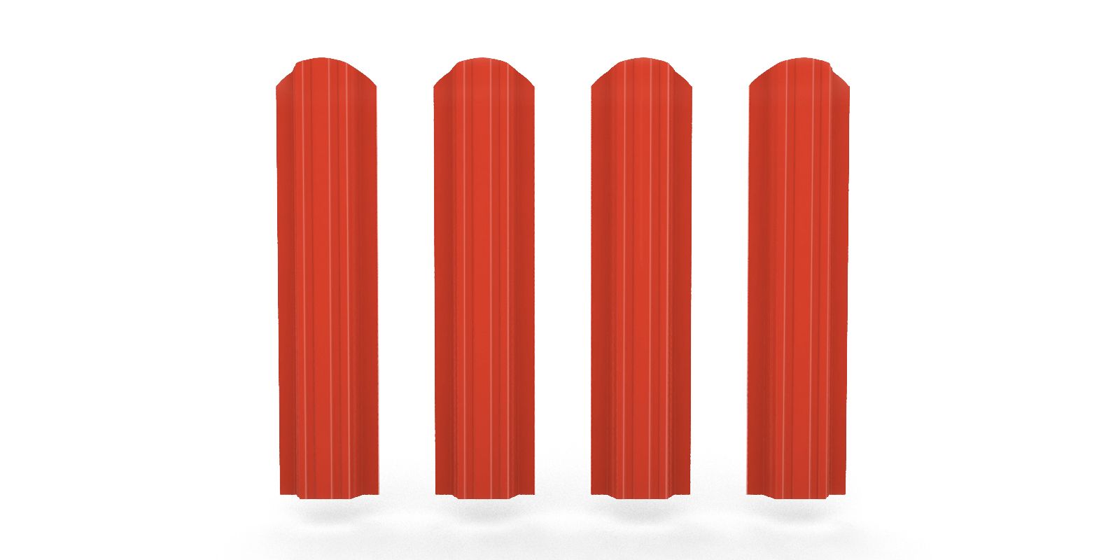 Штакетник металлический прямоугольный фигурный, цвет RAL 2008, длина 2 м, двусторонняя окраска ПрофЛайн, купить Штакетник металлический прямоугольный фигурный, цвет RAL 2008, длина 2 м, двусторонняя окраска в ПрофЛайн