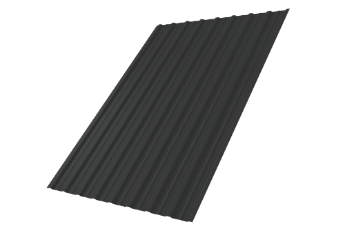 Профнастил С10A Grand Line 0,5 Satin Matt RAL 7016 антрацитово-серый Профлайн