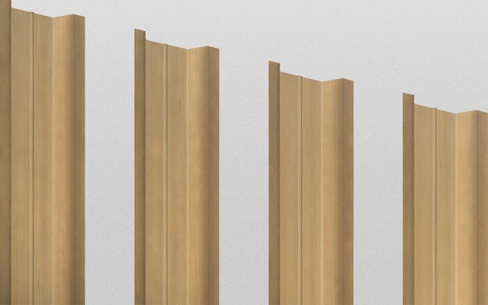 Штакетник металлический П-образный с ребром жёсткости, цвет клён, длина 1,8 м, Двусторонняя окраска ПрофЛайн, купить Штакетник металлический П-образный с ребром жёсткости, цвет клён, длина 1,8 м, Двусторонняя окраска в ПрофЛайн