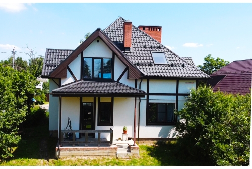 Металлочерепица "Квинта плюс" ("Kvinta plus") 0,5 PurLite Matt RAL 9005 черный ПрофЛайн, купить Металлочерепица "Квинта плюс" ("Kvinta plus") 0,5 PurLite Matt RAL 9005 черный в ПрофЛайн