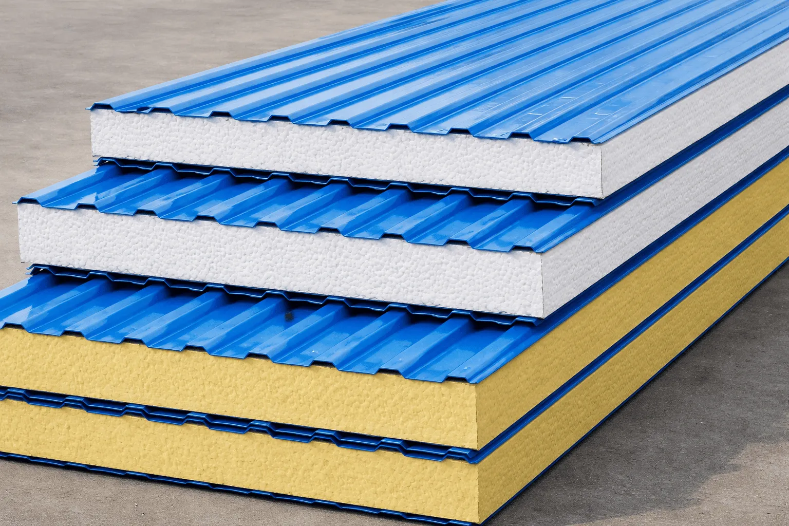 Кровельные сэндвич-панели с наполнителем из пенополистирола толщиной 250 мм, цвет RAL 9006 ПрофЛайн, купить Кровельные сэндвич-панели с наполнителем из пенополистирола толщиной 250 мм, цвет RAL 9006 в ПрофЛайн