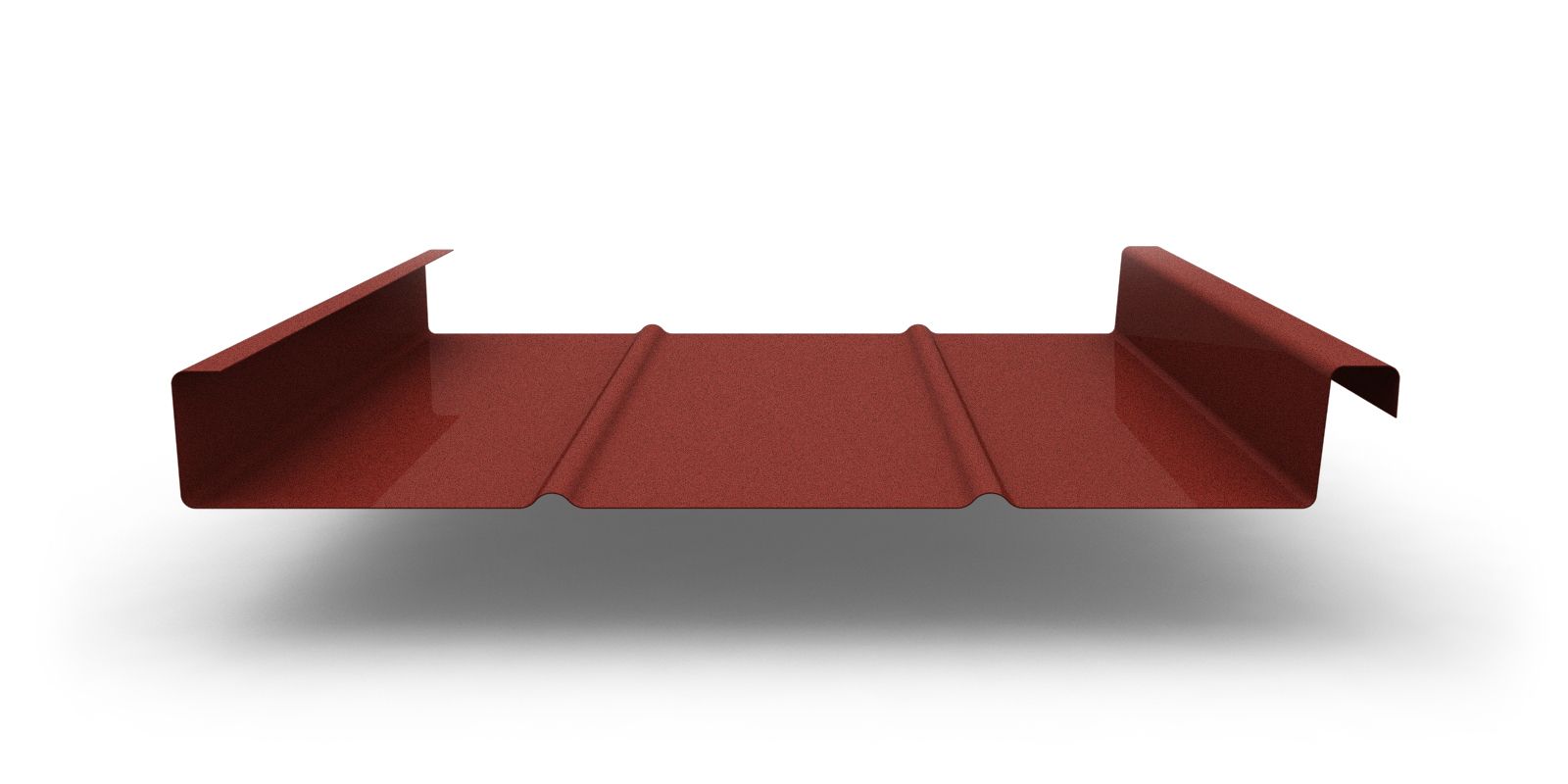 Двойной стоячий фальц Line с покрытием Satin Matt®, толщина 0,50 мм, цвет RAL 8004 ПрофЛайн, купить Двойной стоячий фальц Line с покрытием Satin Matt®, толщина 0,50 мм, цвет RAL 8004 в ПрофЛайн