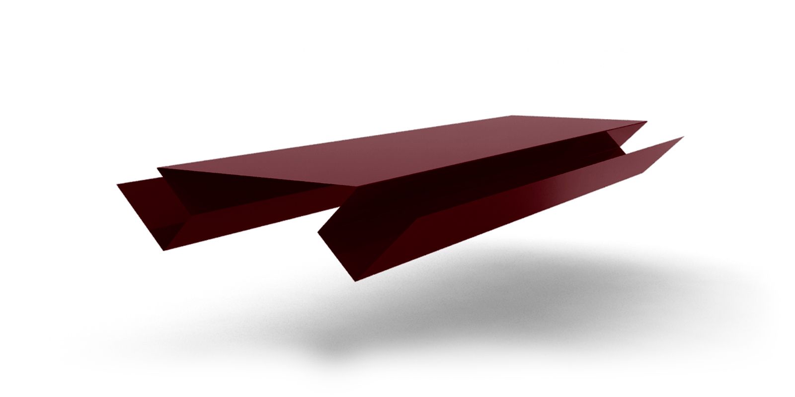 Планка угла внутреннего сложного с покрытием GreenCoat® Pural®, цвет RR 29 ПрофЛайн, купить Планка угла внутреннего сложного с покрытием GreenCoat® Pural®, цвет RR 29 в ПрофЛайн