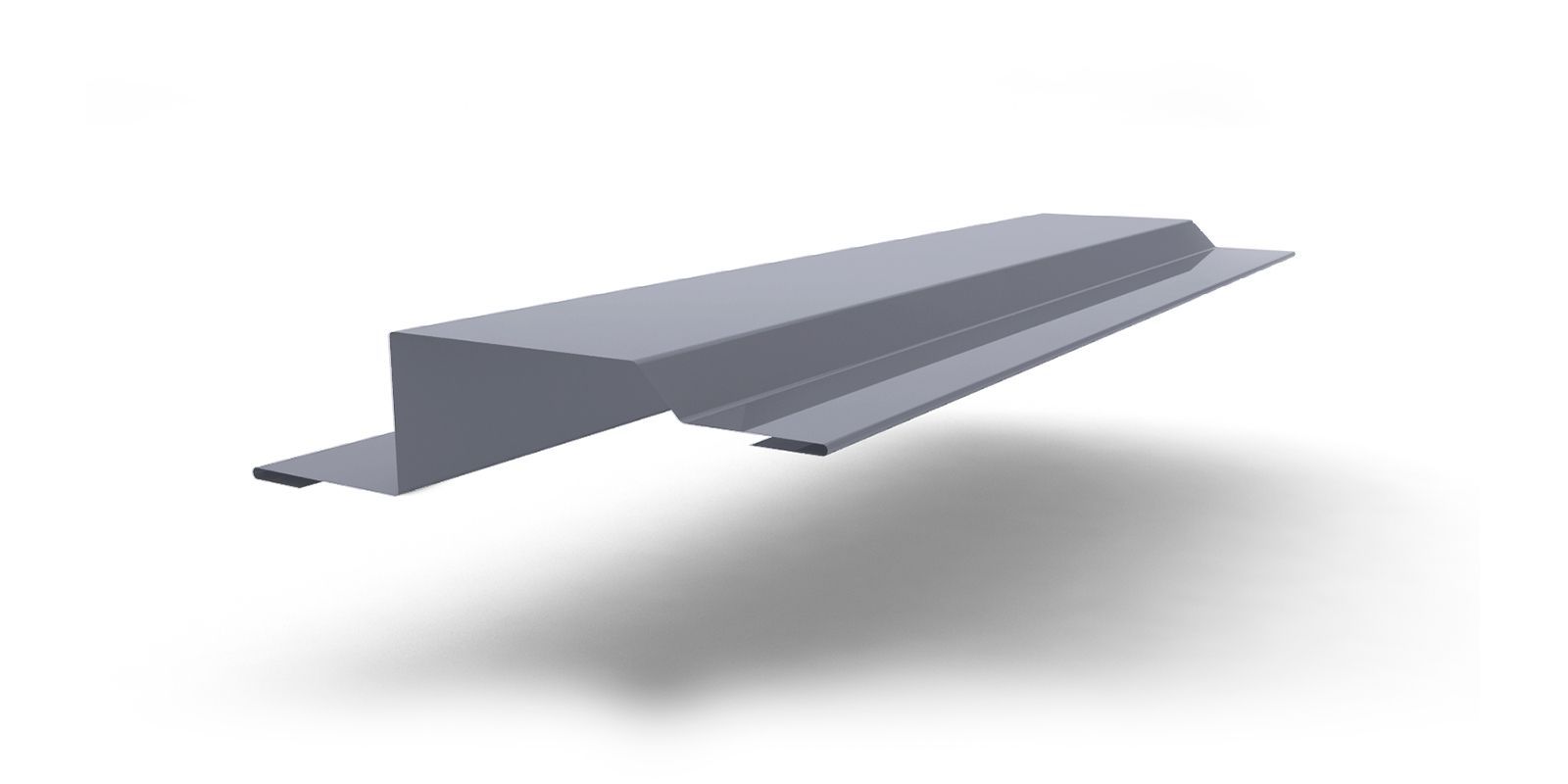 Планка обрамления окна для сэндвич-панелей с покрытием PVDF, цвет RAL 9006 ПрофЛайн, купить Планка обрамления окна для сэндвич-панелей с покрытием PVDF, цвет RAL 9006 в ПрофЛайн