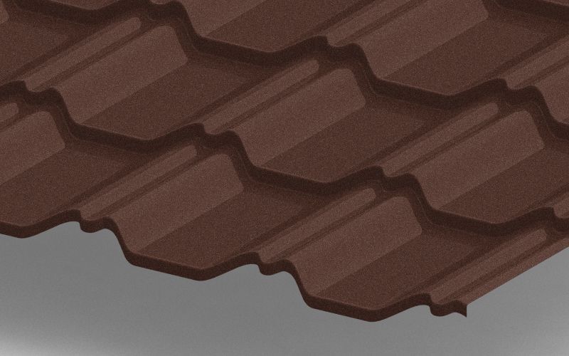 Металлочерепица Kvinta Plus 3D с покрытием Polyester Matt, 0,40 мм, цвет RAL 8017 ПрофЛайн, купить Металлочерепица Kvinta Plus 3D с покрытием Polyester Matt, 0,40 мм, цвет RAL 8017 в ПрофЛайн Металлочерепица Kvinta Plus 3D с покрытием Polyester Matt, 0,40 мм, цвет RAL 8017 ПрофЛайн, купить Металлочерепица Kvinta Plus 3D с покрытием Polyester Matt, 0,40 мм, цвет RAL 8017 в ПрофЛайн