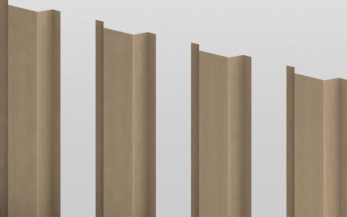 Штакетник металлический П-образный, цвет рябина, длина 1,6 м, ширина 94 мм, односторонняя окраска ПрофЛайн, купить Штакетник металлический П-образный, цвет рябина, длина 1,6 м, ширина 94 мм, односторонняя окраска в ПрофЛайн