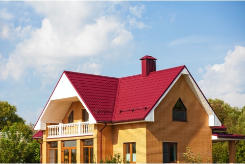 Металлочерепица Классик ("Classic") v02 0,5 Satin RAL 3005 красное вино ПрофЛайн, купить Металлочерепица Классик ("Classic") v02 0,5 Satin RAL 3005 красное вино в ПрофЛайн