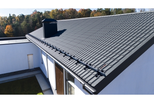 Металлочерепица Классик ("Classic") v01 0,5 Satin Matt TX RAL 7024 мокрый асфальт ПрофЛайн, купить Металлочерепица Классик ("Classic") v01 0,5 Satin Matt TX RAL 7024 мокрый асфальт в ПрофЛайн