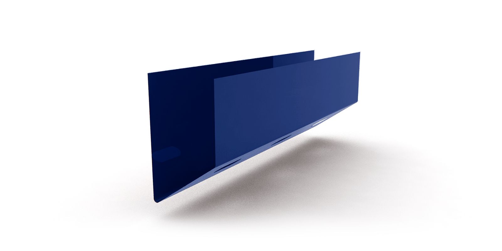 Планка нижняя кассетная с покрытием Полиэстер, толщина 0,45 мм, цвет RAL 5005 ПрофЛайн, купить Планка нижняя кассетная с покрытием Полиэстер, толщина 0,45 мм, цвет RAL 5005 в ПрофЛайн