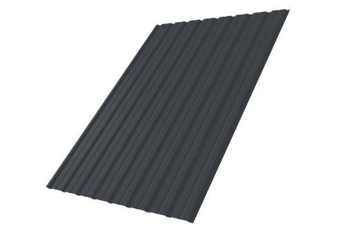 Профнастил С10B Grand Line 0,45 Drap ST RAL 7024 мокрый асфальт Профлайн