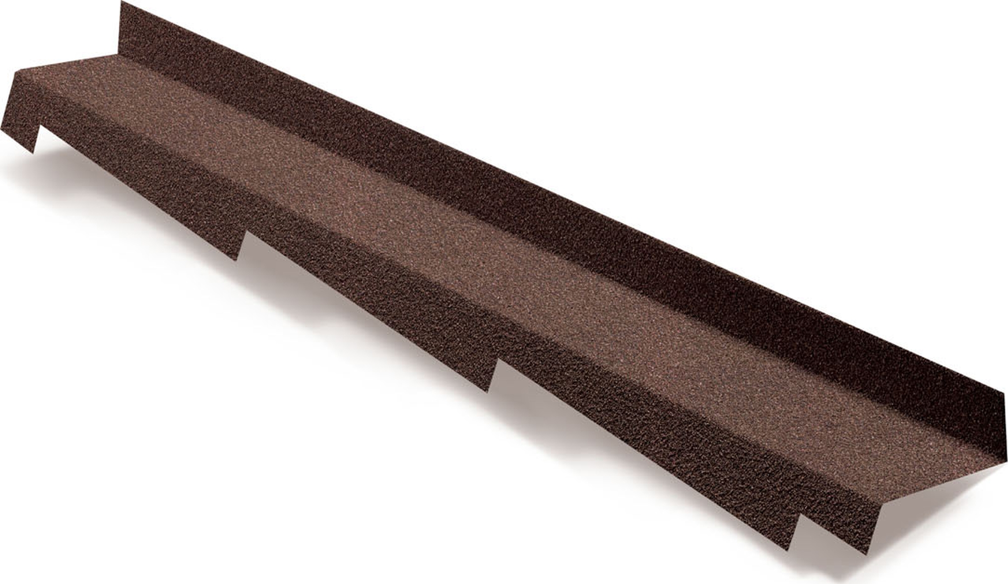 Планка примыкания левая для композитной черепицы Metrotile коричневый (1,25м) ПрофЛайн, купить Планка примыкания левая для композитной черепицы Metrotile коричневый (1,25м) в ПрофЛайн