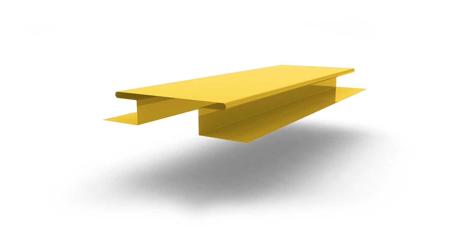 Планка стыковочная сложная с покрытием Полиэстер, цвет RAL 1018 ПрофЛайн, купить Планка стыковочная сложная с покрытием Полиэстер, цвет RAL 1018 в ПрофЛайн