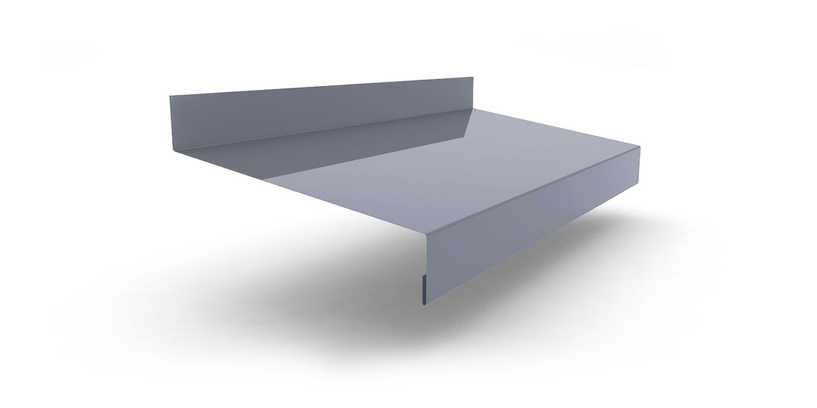 Планка отлива оконного с покрытием Полиэстер, цвет RAL 9006 ПрофЛайн, купить Планка отлива оконного с покрытием Полиэстер, цвет RAL 9006 в ПрофЛайн