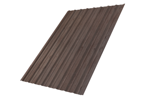 Профнастил С10A Grand Line 0,45 Print Elite White Wood TwinColor Профлайн