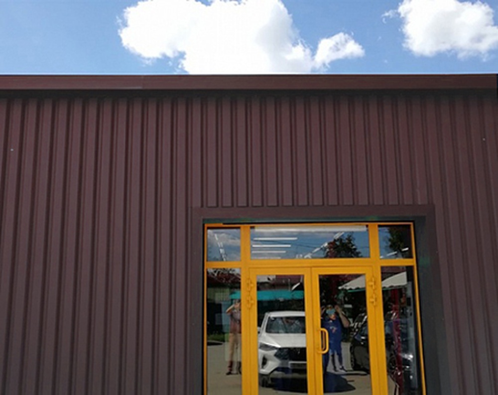 Профнастил Металл-Профиль С-44 VikingMP® 0.45 мм RAL 3005 Красное вино Профлайн