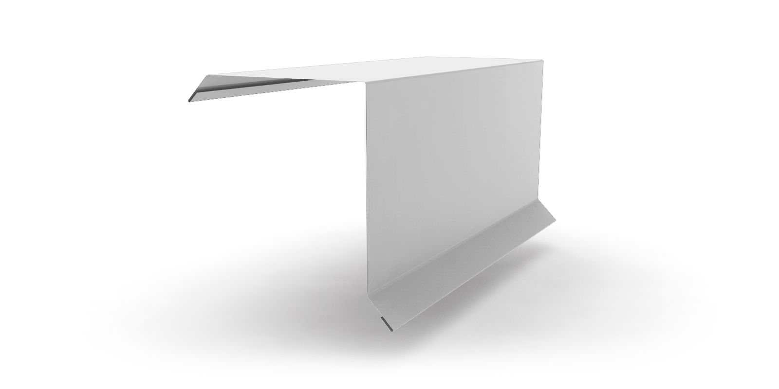 Планка торцевая с покрытием Полиэстер,  цвет RAL 9003 ПрофЛайн, купить Планка торцевая с покрытием Полиэстер,  цвет RAL 9003 в ПрофЛайн