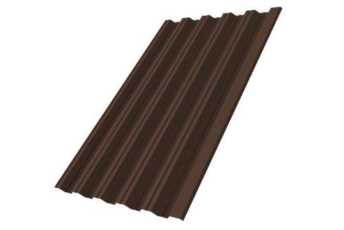 Профнастил НС35R Grand Line 0,5 PurPro Matt 275 RAL 8017 шоколад Профлайн