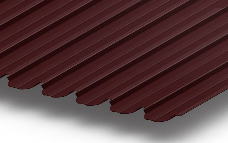 Профнастил С10 фигурный с покрытием GreenCoat® Pural Matt® 0,5 мм, RR 29 Профлайн Профнастил С10 фигурный с покрытием GreenCoat® Pural Matt® 0,5 мм, RR 29 Профлайн