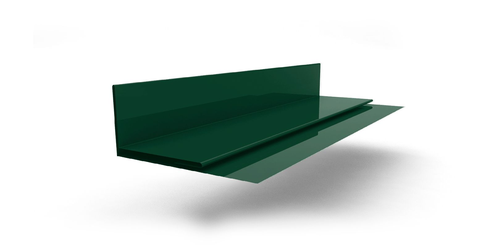 Планка аквилона 55х20х3000 с покрытием Полиэстер, цвет RAL 6005 ПрофЛайн, купить Планка аквилона 55х20х3000 с покрытием Полиэстер, цвет RAL 6005 в ПрофЛайн