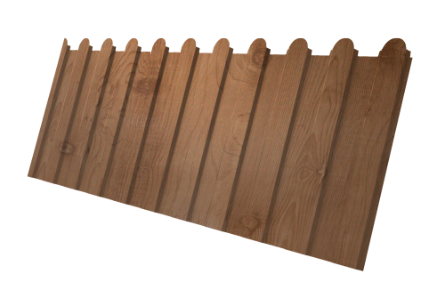 Профнастил С8A v02 фигурный Grand Line 0,45 Print Premium с пленкой Pine Wood Fresh Профлайн