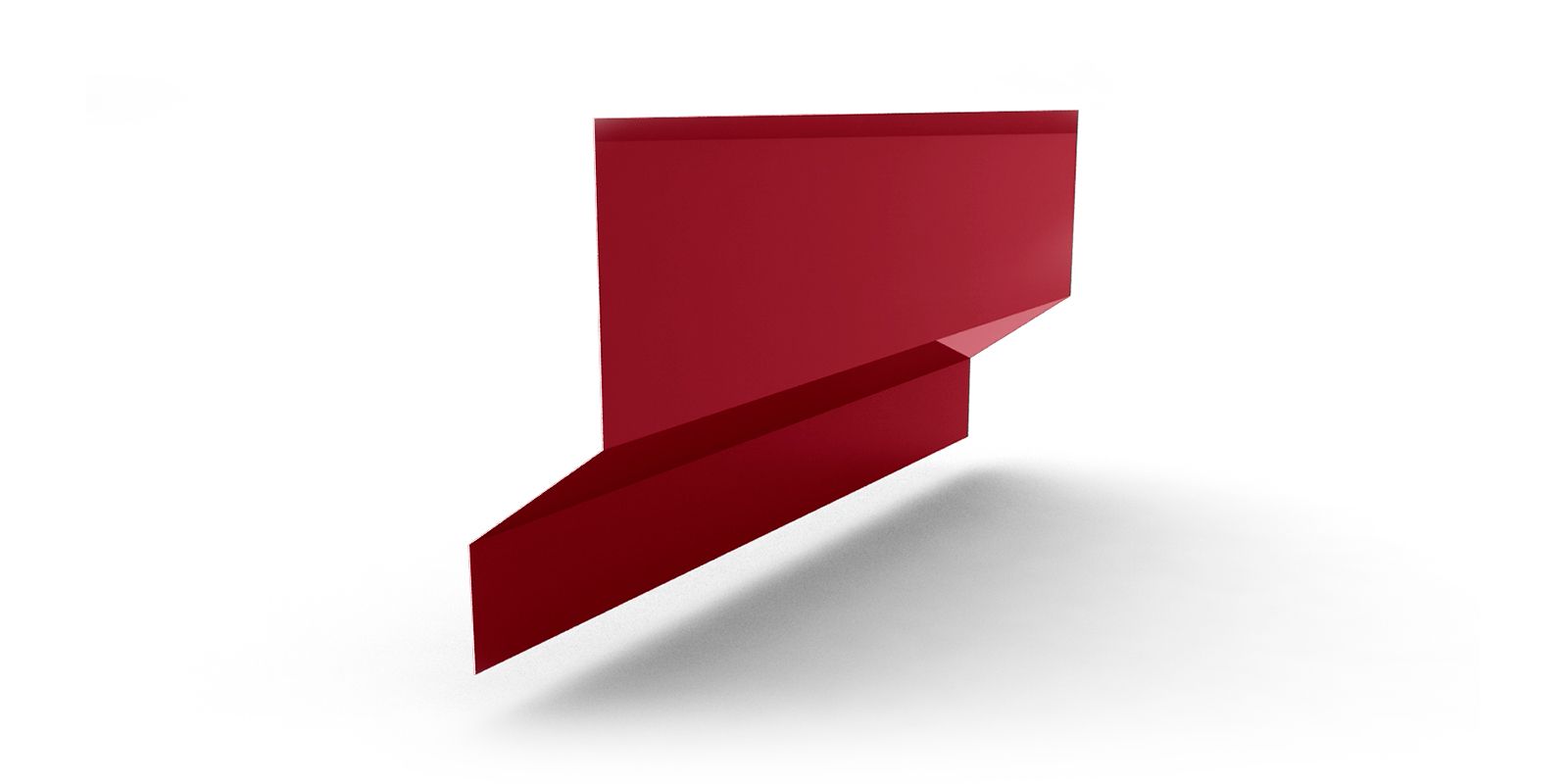 Планка верхняя кассетная с покрытием PVDF, цвет RAL 3003 ПрофЛайн, купить Планка верхняя кассетная с покрытием PVDF, цвет RAL 3003 в ПрофЛайн