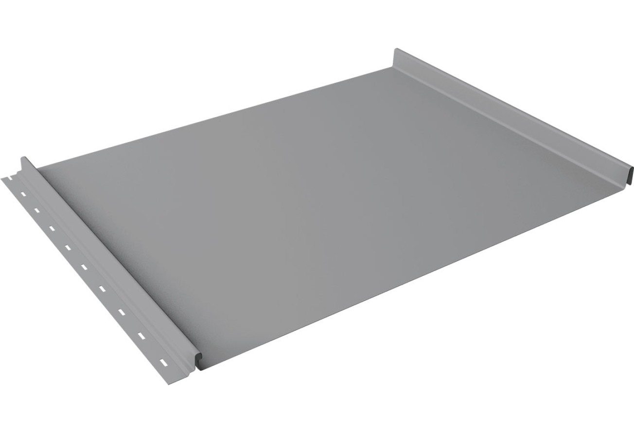 Кликфальц 0,45 Drap ТХ с пленкой на замках RAL 7004 сигнальный серый ПрофЛайн, купить Кликфальц 0,45 Drap ТХ с пленкой на замках RAL 7004 сигнальный серый в ПрофЛайн