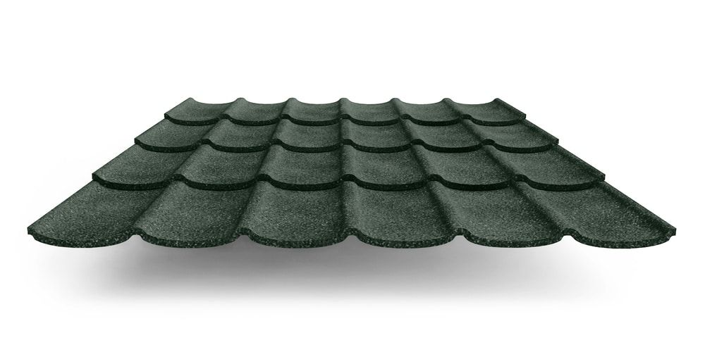 Композитная черепица Metrotile Mistral, цвет темно-зеленый ПрофЛайн, купить Композитная черепица Metrotile Mistral, цвет темно-зеленый в ПрофЛайн