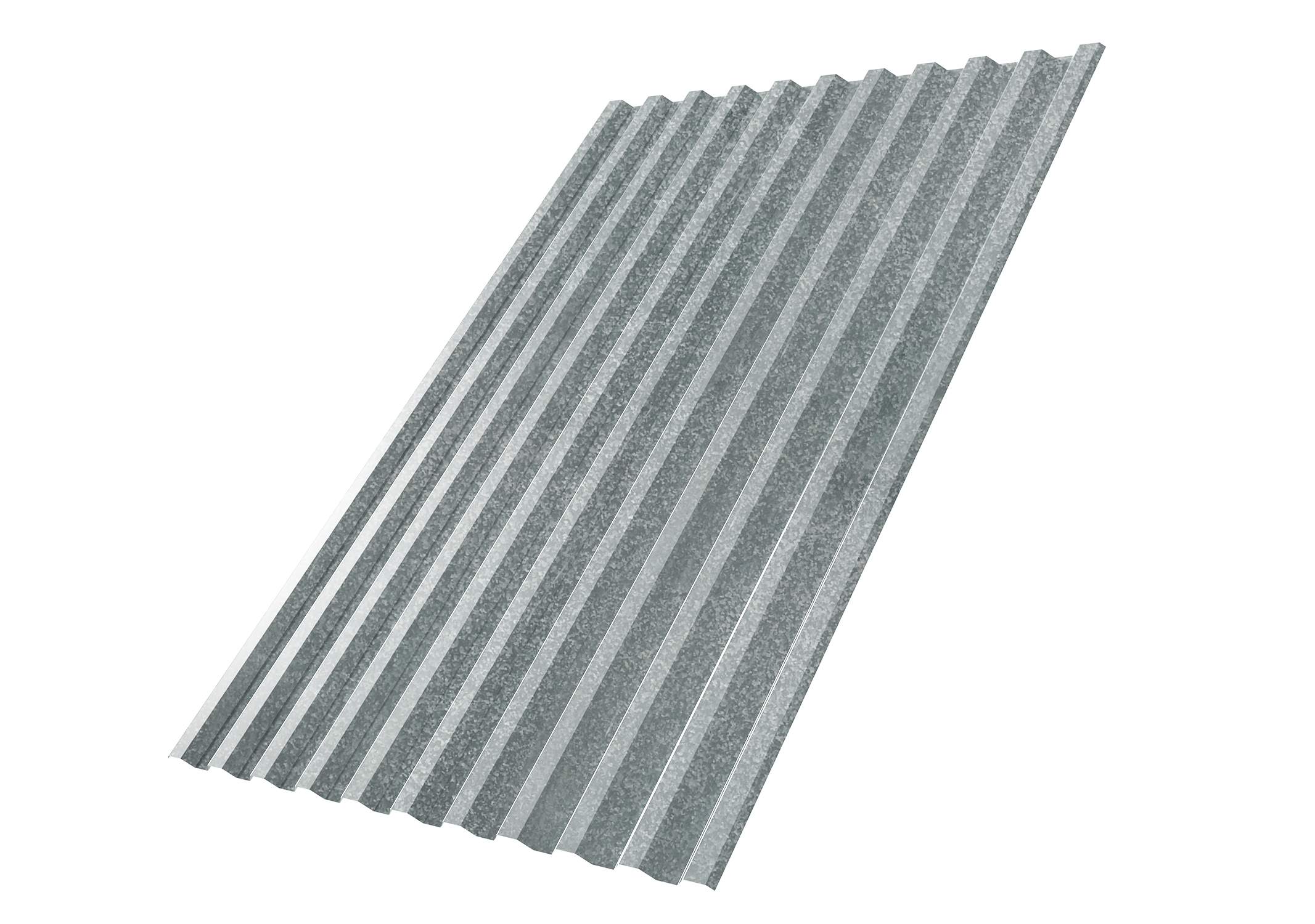 Профнастил С21 с покрытием оцинковка 0,45 мм, цинк Профлайн